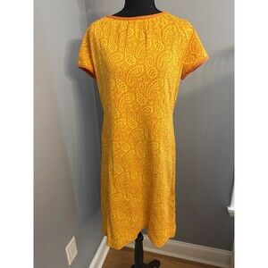 Vintage ︱Fischer Fashion ︱Yellow & Orange Dress ︱ Women’s Medium/Large︱1960's |